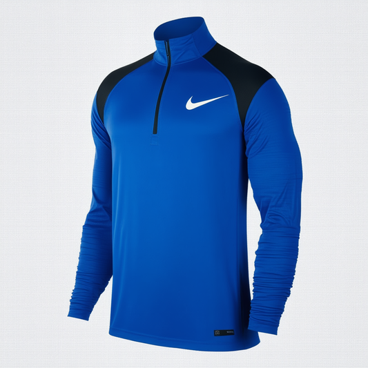 Nike Men's Superset 1/4 Zip Long Sleeve Training Top (Game Royal/Black