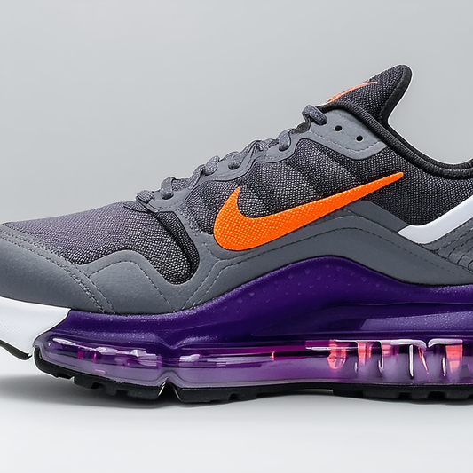 Nike AIR MAX 2 Strong Dark Grey/Court Purple//Electro Orange 555104-001