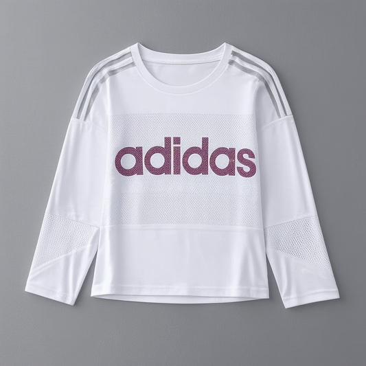 adidas Girls' Long Sleeve Vent Graphic Tee