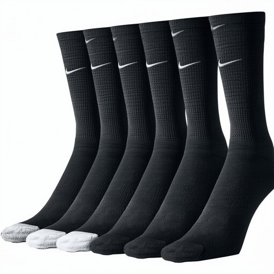 Nike Men`s Everyday Plus Cushioned Training Crew Socks 6 Pack
