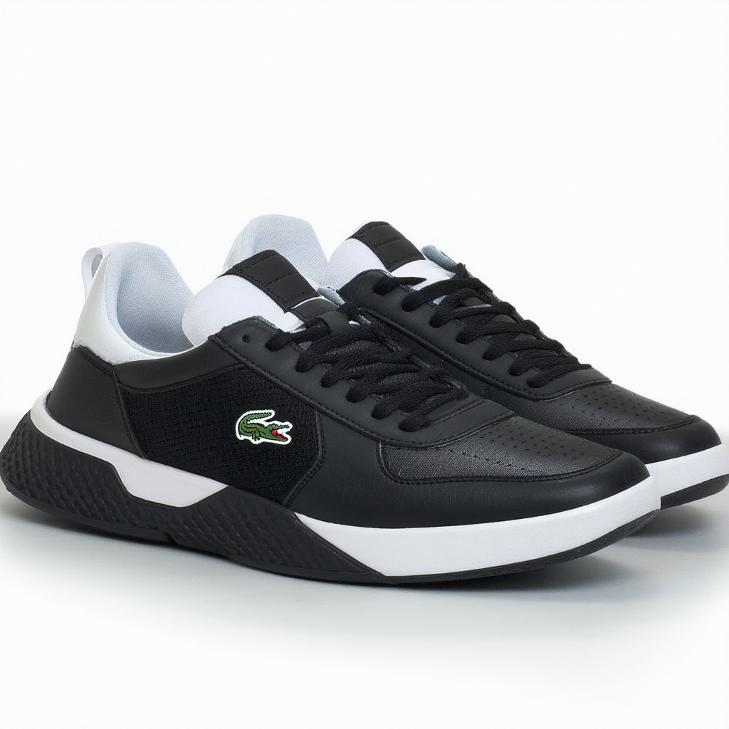Lacoste Men's Nistos Cl Black/White Fashion Sneakers