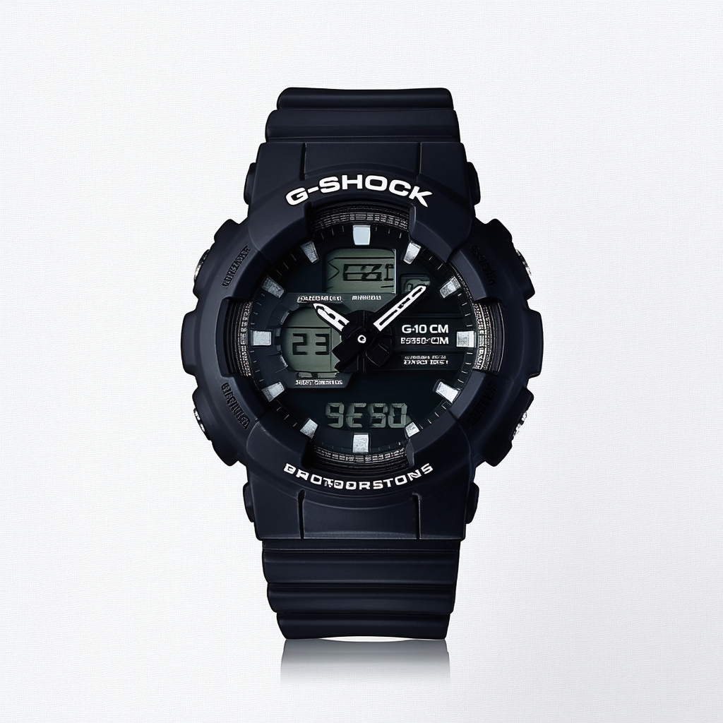 Casio Men's G-Shock G100-9CM Black Resin Sport Watch