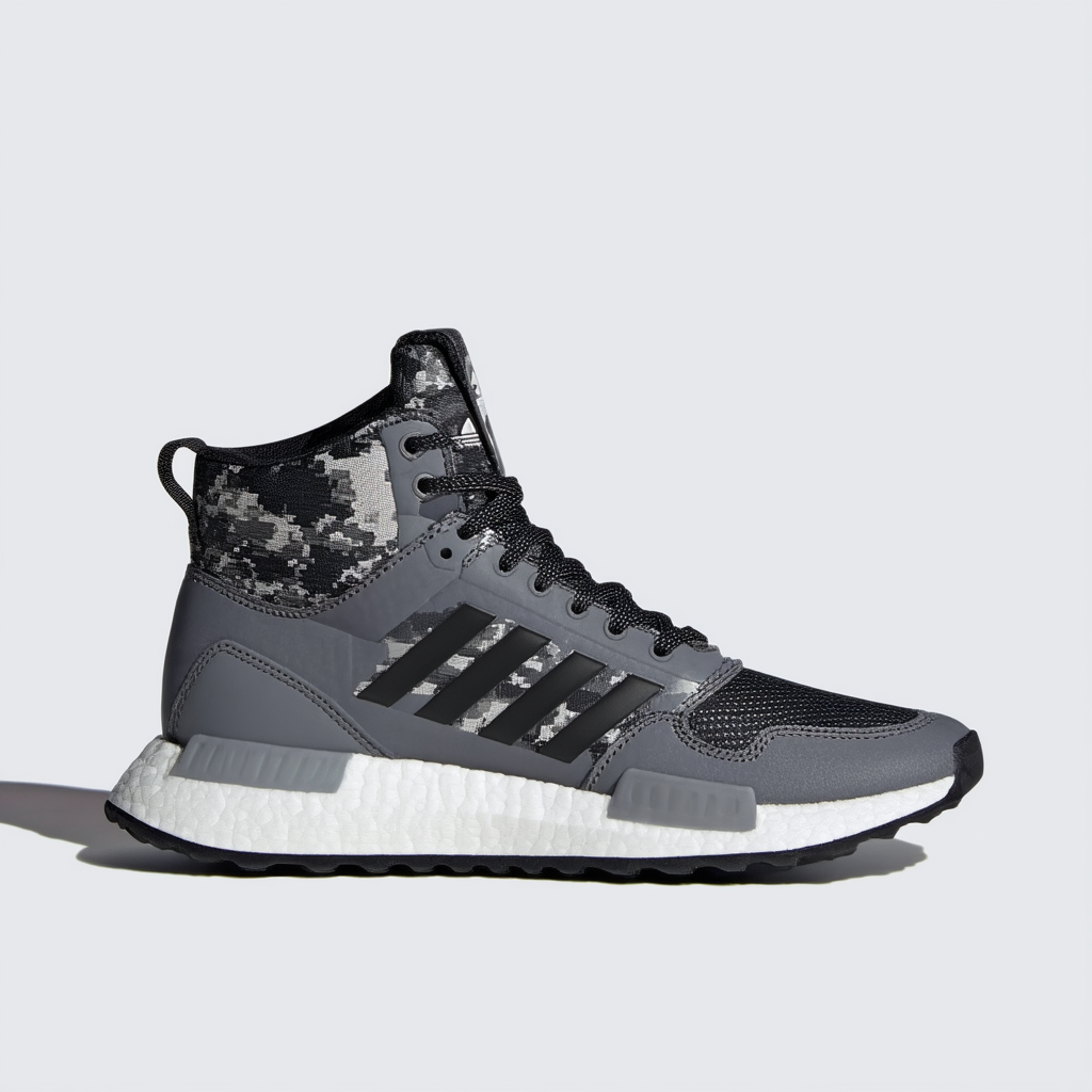 adidas Mens Top Ten Hi Grey / Black / Camo 9