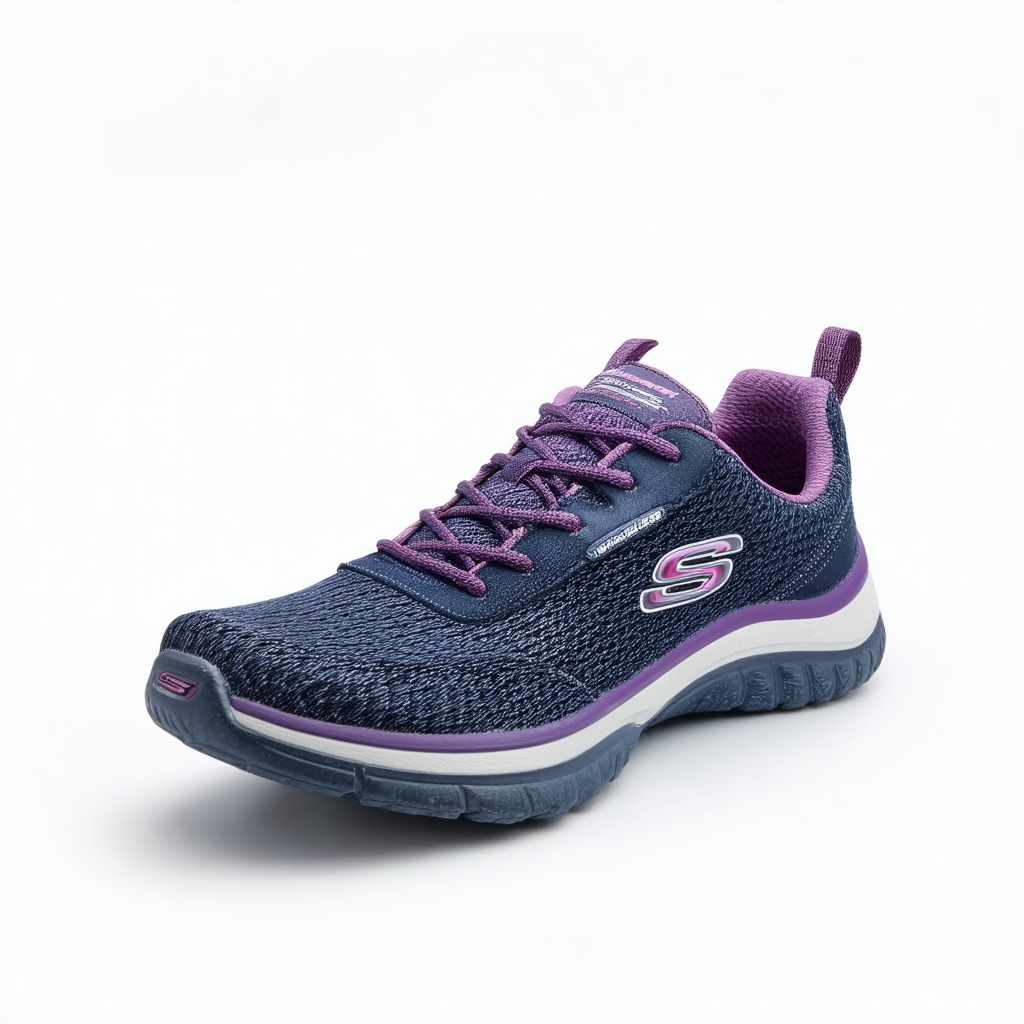 Skechers Agilty Ramp Up Womens Sneakers Navy/Purple 11