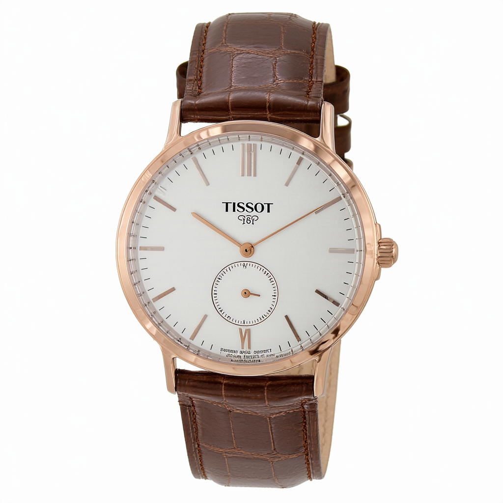 Tissot Men's T0854103601100 Carson Analog Display Swiss Quartz Brown Watch