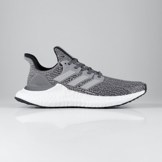 adidas Men's Alphabounce 1 Running Shoe, Medium Grey Heather/White/Black, 11.5 M US