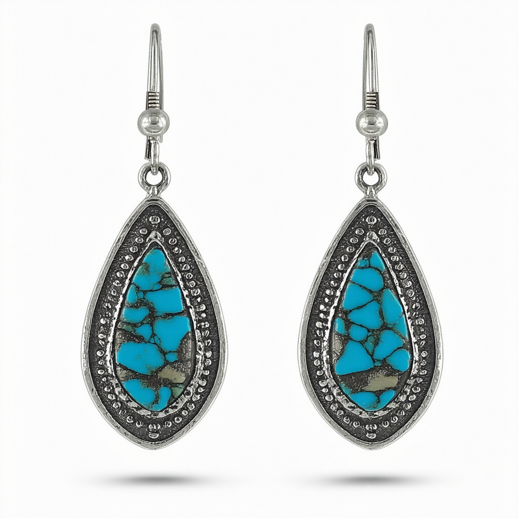 NINE WEST VINTAGE AMERICA Oxidized Silver-Tone Fishhook Drop Earrings