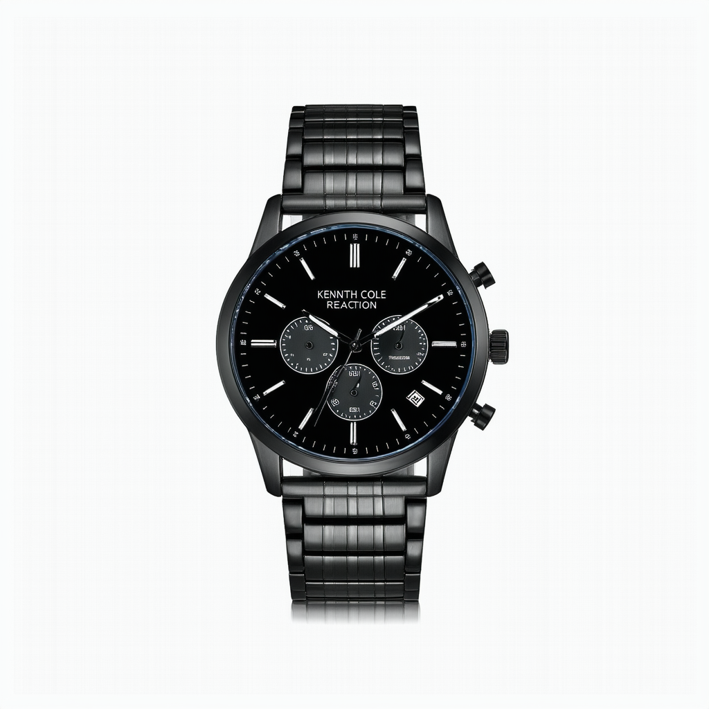 Kenneth Cole REACTION Men's RK50900001 Dress Sport Analog Display Japanese Quartz Black Watch