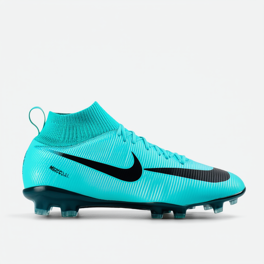 Nike Women Mercurial Victory 6 DF Dynamic Fit FG Soccer Cleats-Turquoise Size: 8.5