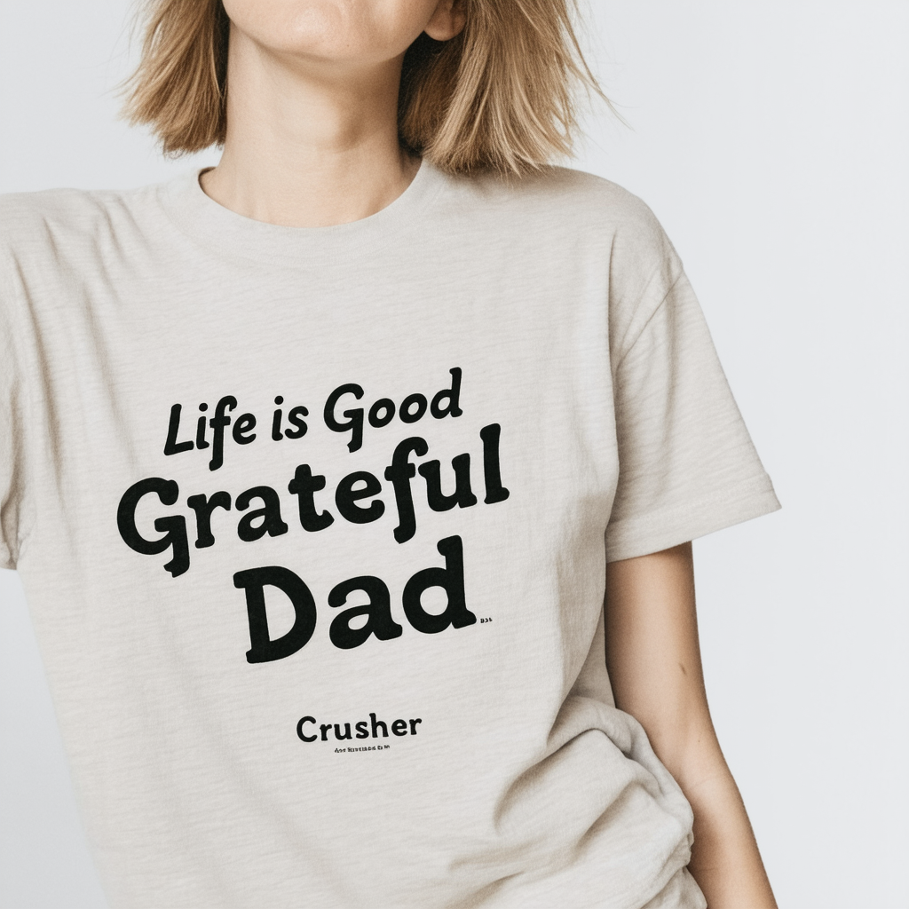 Life is Good Grateful Dad Crusher Tee