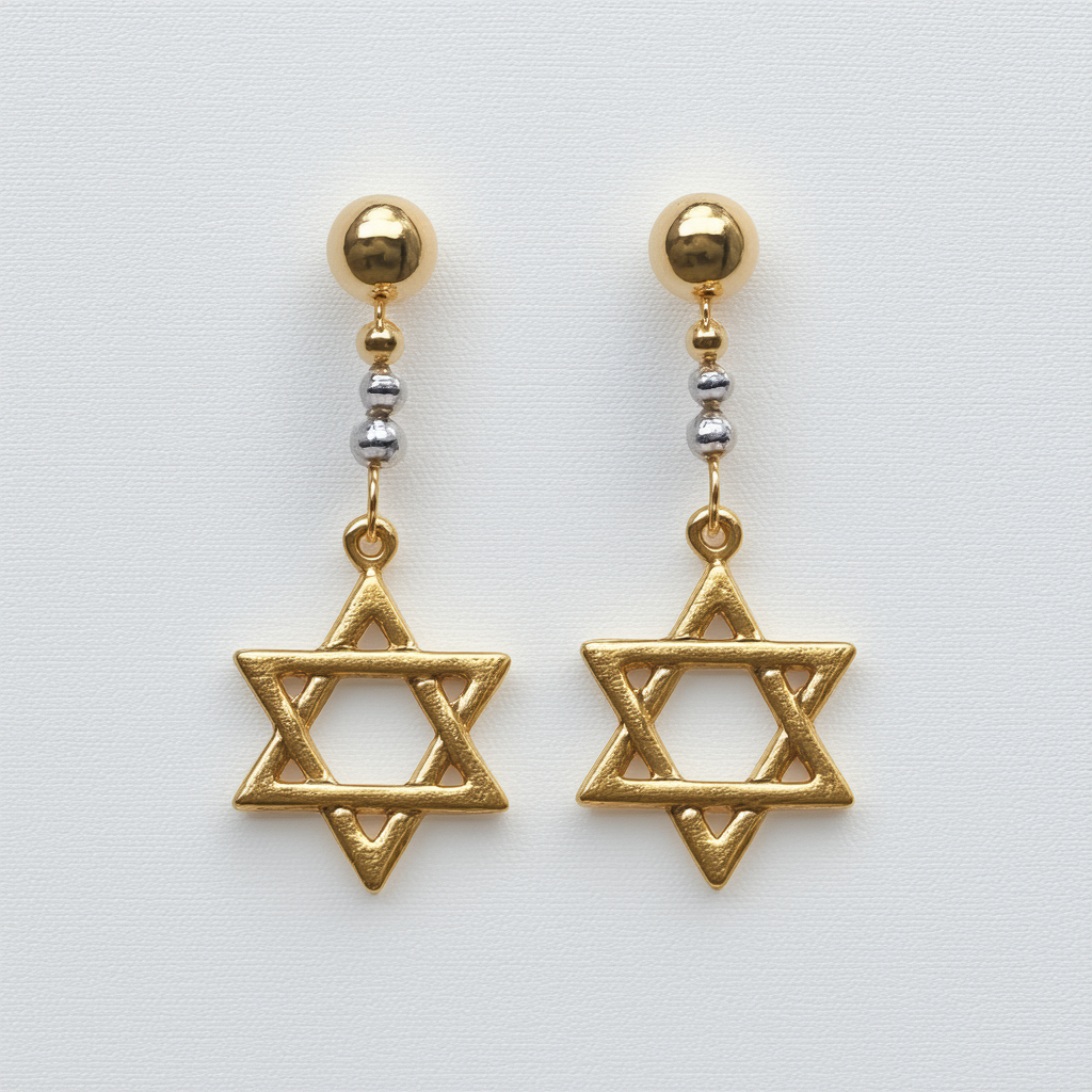 Amazon Collection Bob Siemon Star of David Dangle Earrings