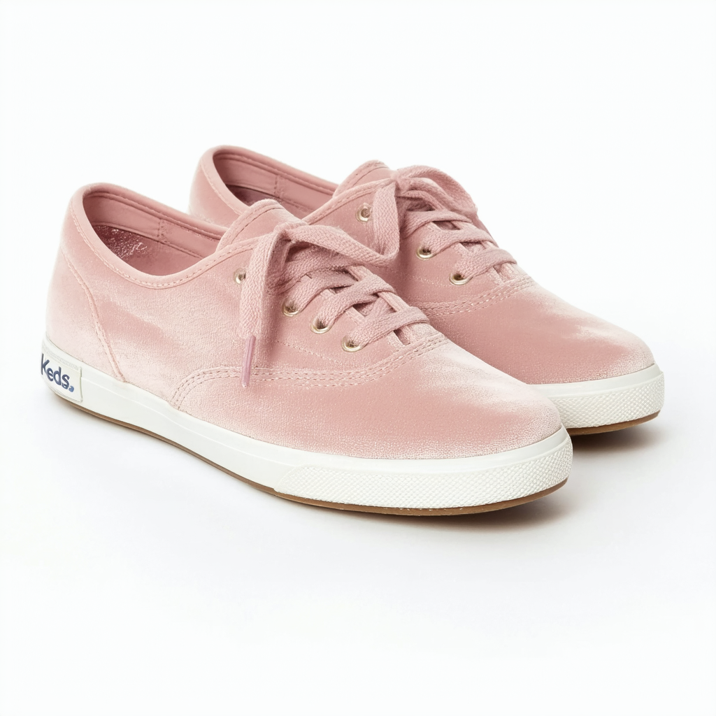 Keds Womens Rise Velvet Sneakers Color Name Lt Pink Size