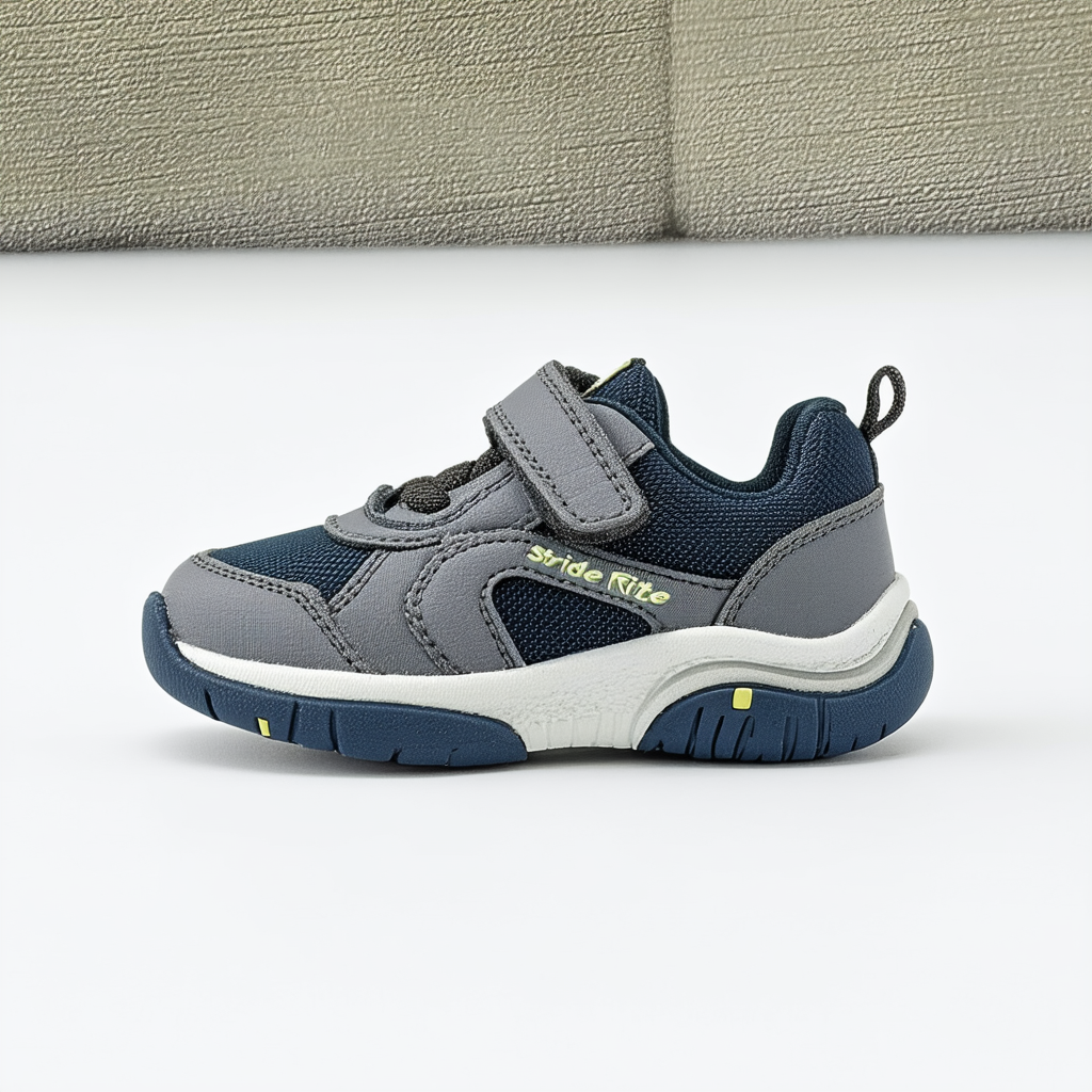 Stride Rite Boys' SRT Ryker Sneaker, GREIGE,1 Wide Little Kid