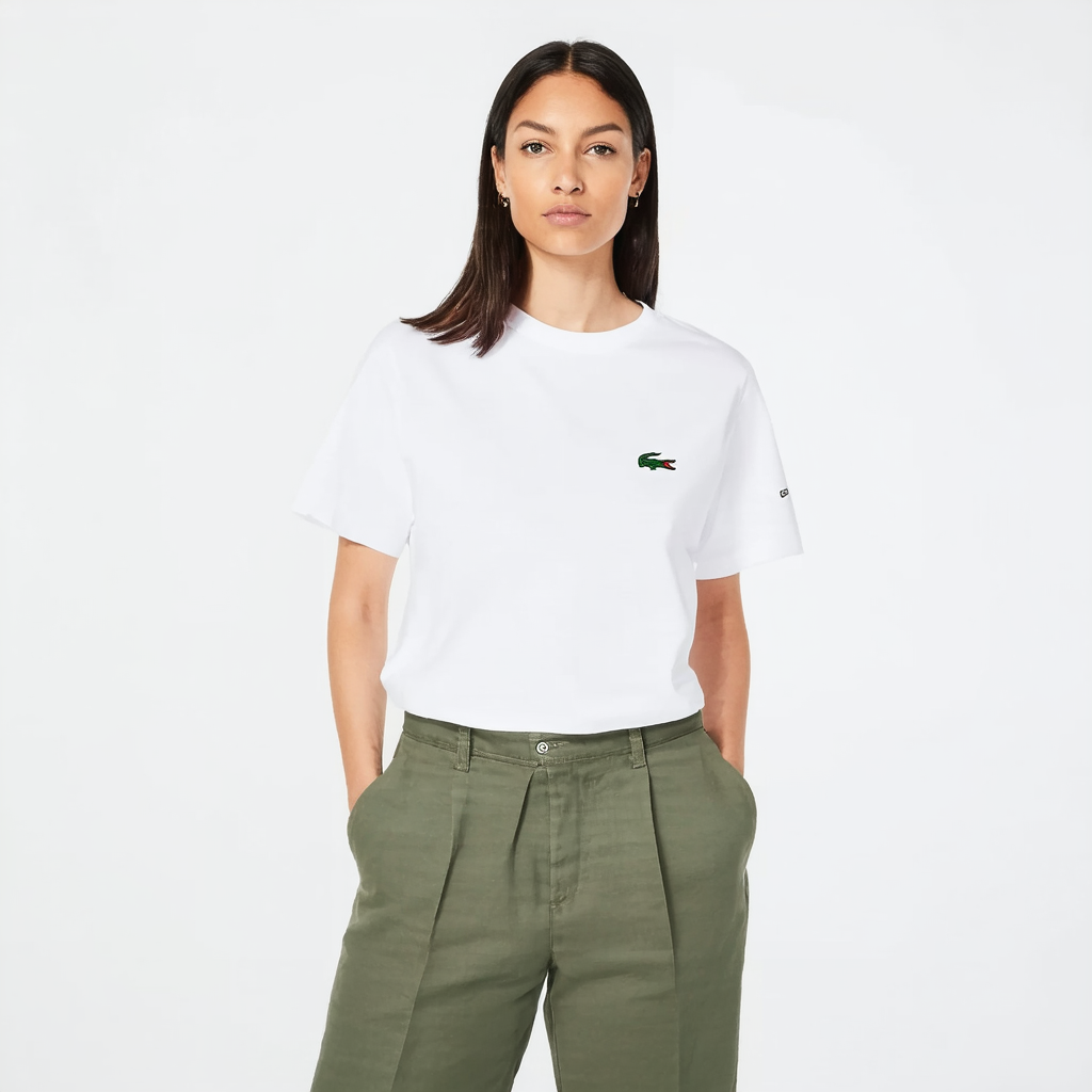 Lacoste Women's Short Sleeve Boxy Fit Jersey T-Shirt