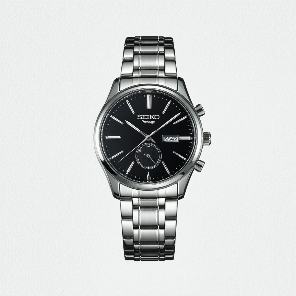 SEIKO SSA343 Presage Men's Watch Black 40.5mm Stainless Steel