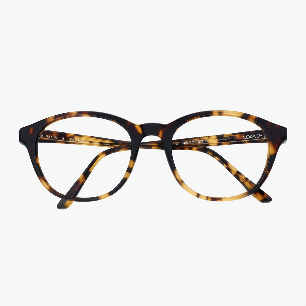Coach DARCY HC6062 Eyeglass Frames 5262-53 - Dark Tort/Dark Tort Sand Sig C HC6062-5262-53