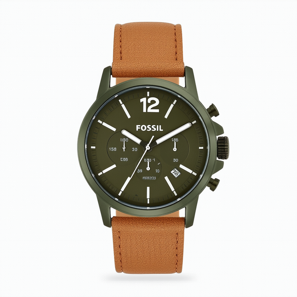 Fossil Men's JR1293 Olive Dial Watch