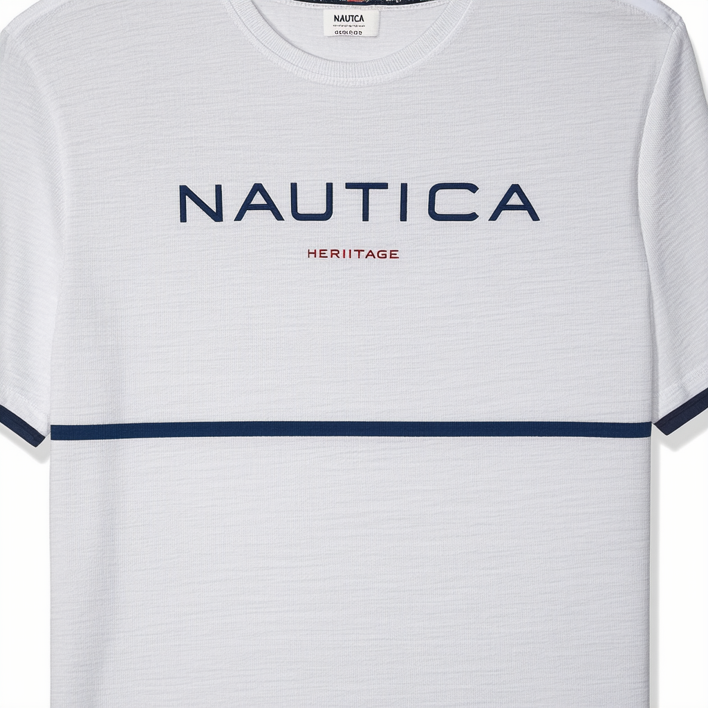Nautica Men's Heritage Short Sleeve Crew Neck 100% Cotton T-Shirt