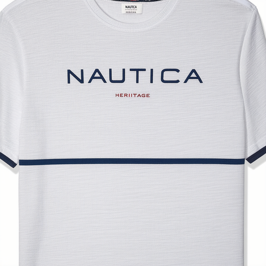 Nautica Men's Heritage Short Sleeve Crew Neck 100% Cotton T-Shirt