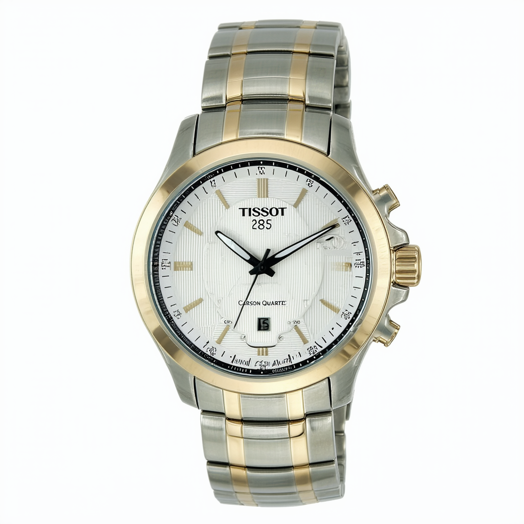 Tissot Men's T0854102201300 Carson Analog Display Swiss Quartz Two Tone Watch
