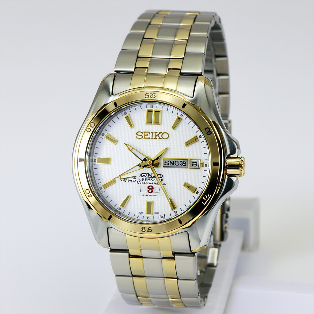 Seiko Men's SNQ068 Perpetual Calendar Two-Tone Watch