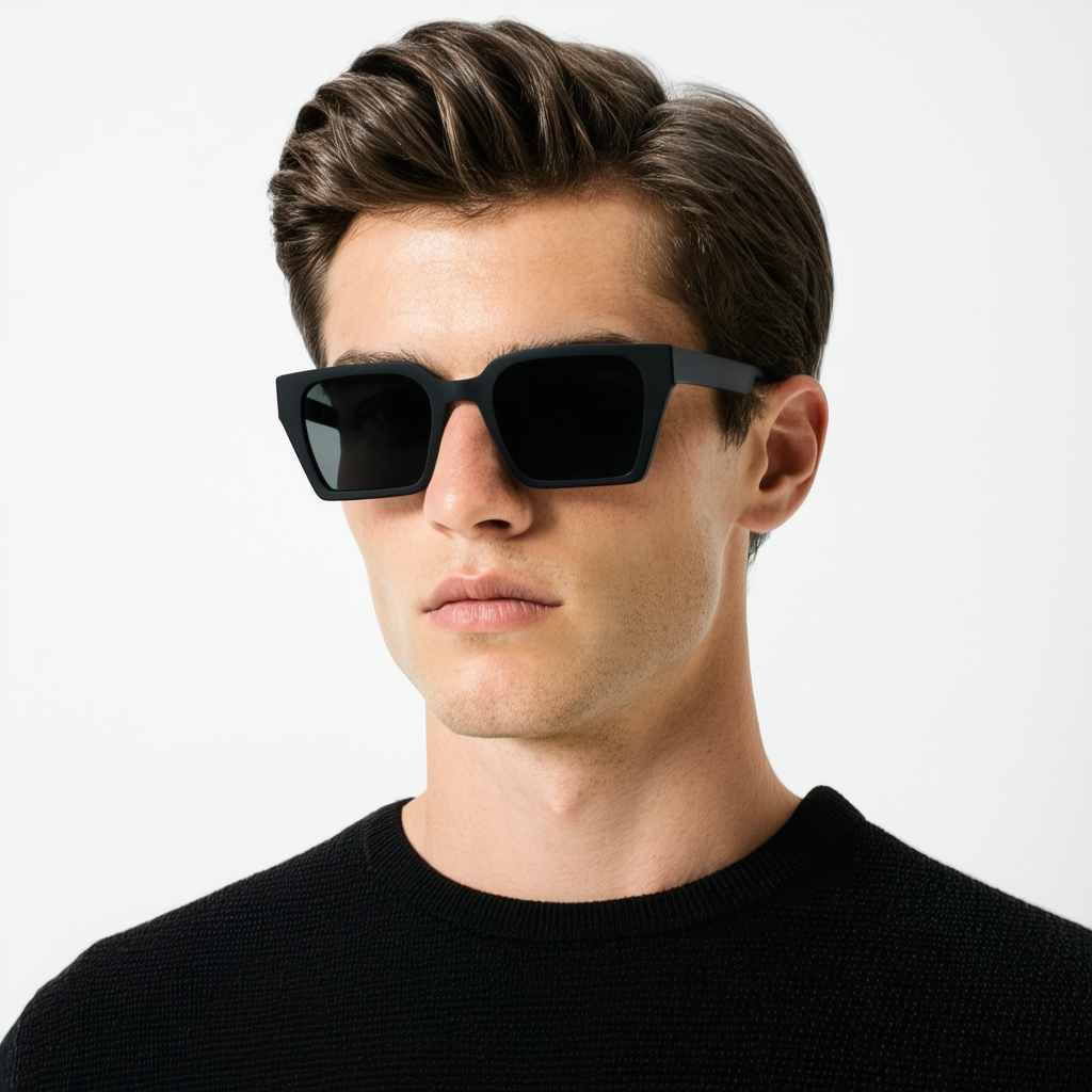 Emporio Armani EA4105 500181 Matte Black EA4105 Square Sunglasses Lens Category