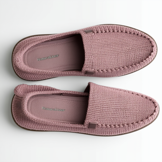 Naturalizer Women's Alexis Slip-Ons Loafer, mauve knit, 6.5 M US