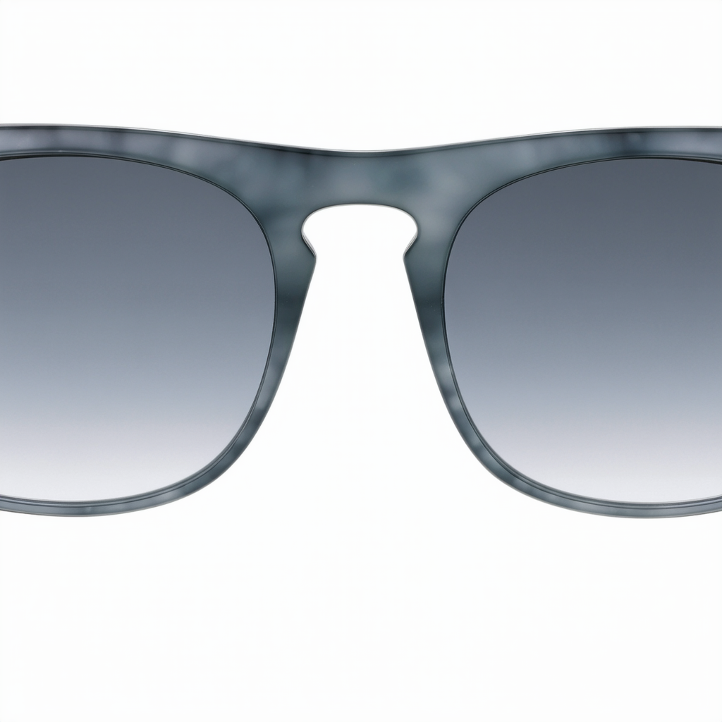 Designer Inspired Modern Super Flat Top Horn Rimmed Style Sunglasses