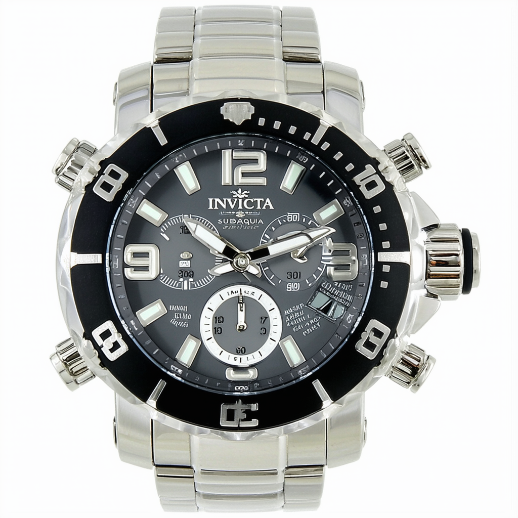 Invicta Men's 10103 Subaqua Noma III Silver and Grey Dial Watch
