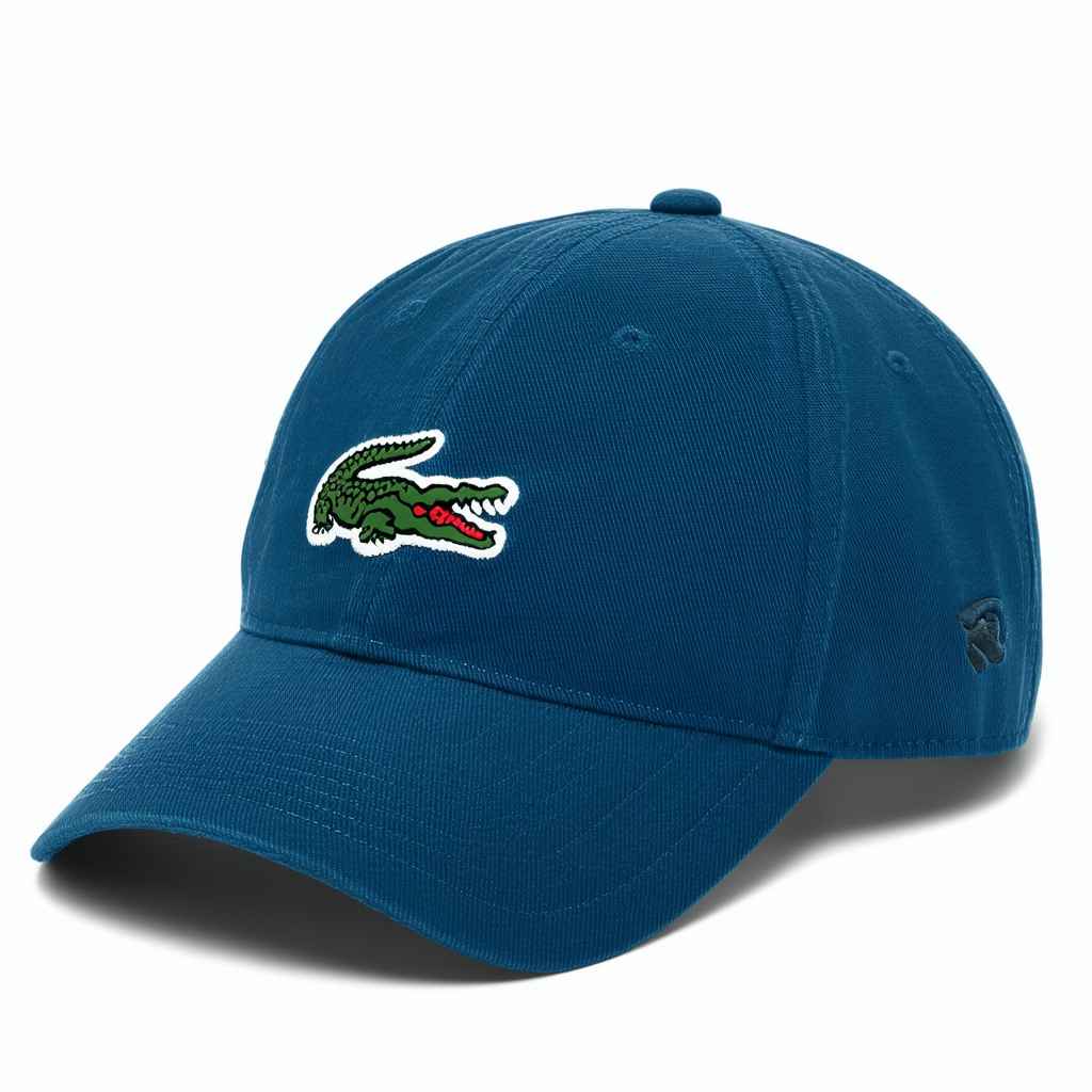Lacoste Mens Classic Big Croc Gabardine Cap