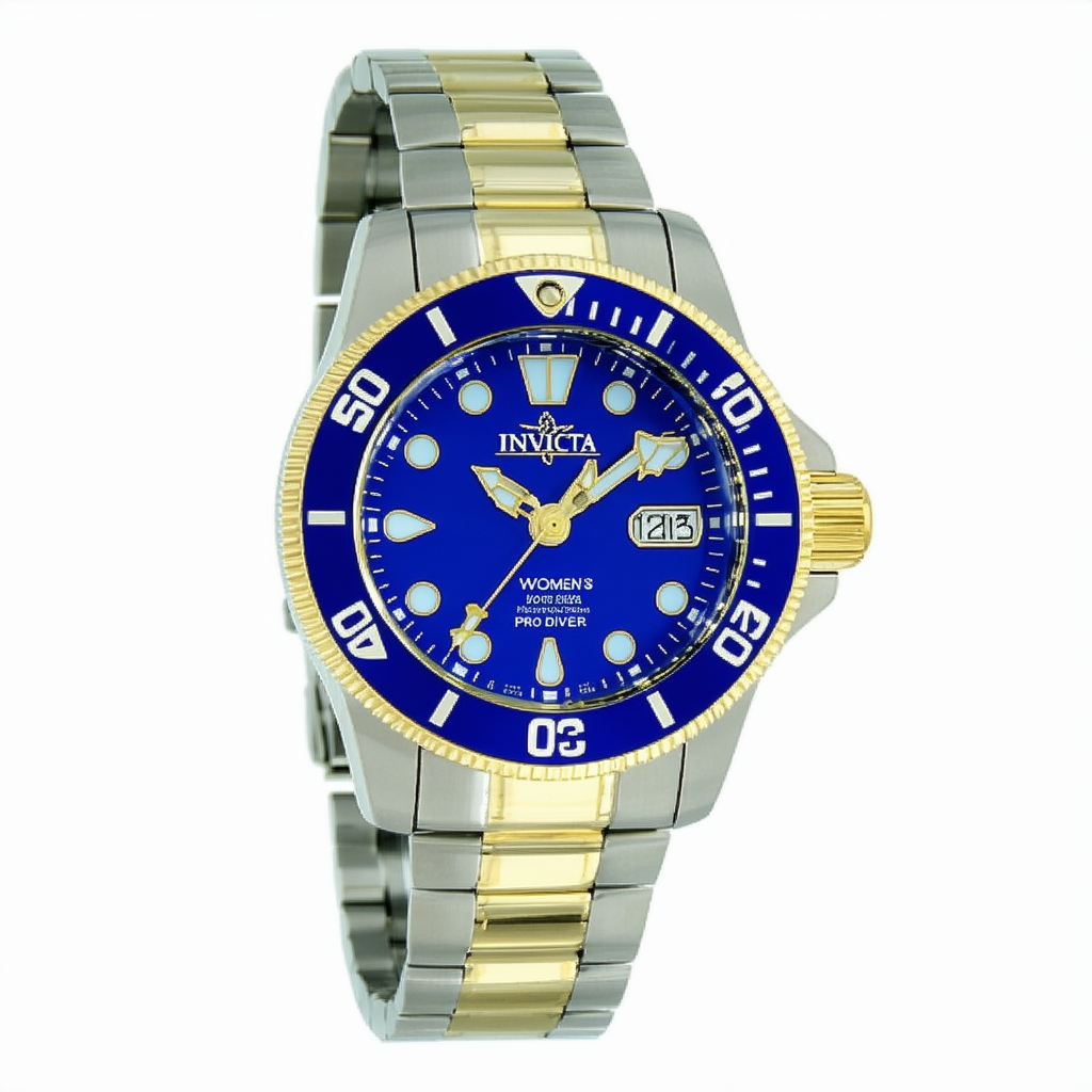 Invicta Women's 12981 Pro Diver Blue Dial Stainless Steel Watch