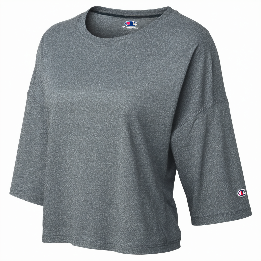 Champion Authentic Women's Jersey Short_Granite Heather_XL