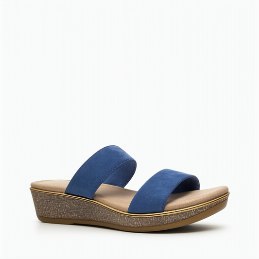 Naturalizer Women's Areda Wedge Sandals, Blue, 10