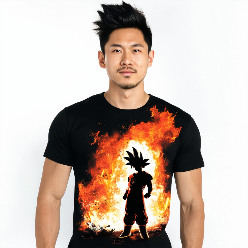 Dragon Ball Z Super Goku Character Men's Black T-Shirt