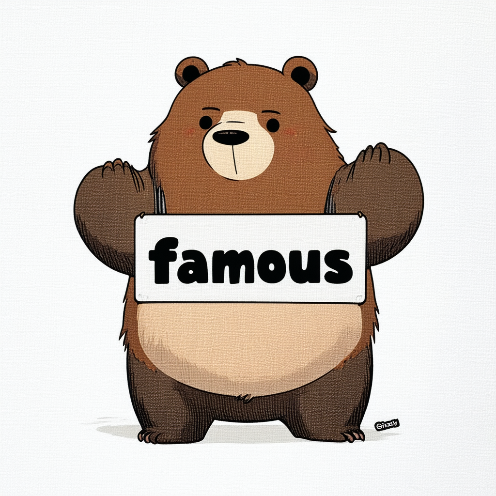Junior's We Bare Bears Grizzly Internet Famous T-Shirt
