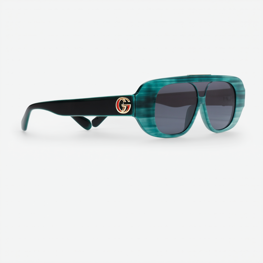 Sunglasses Gucci GG 0582 S- 004 Black/Blue Green
