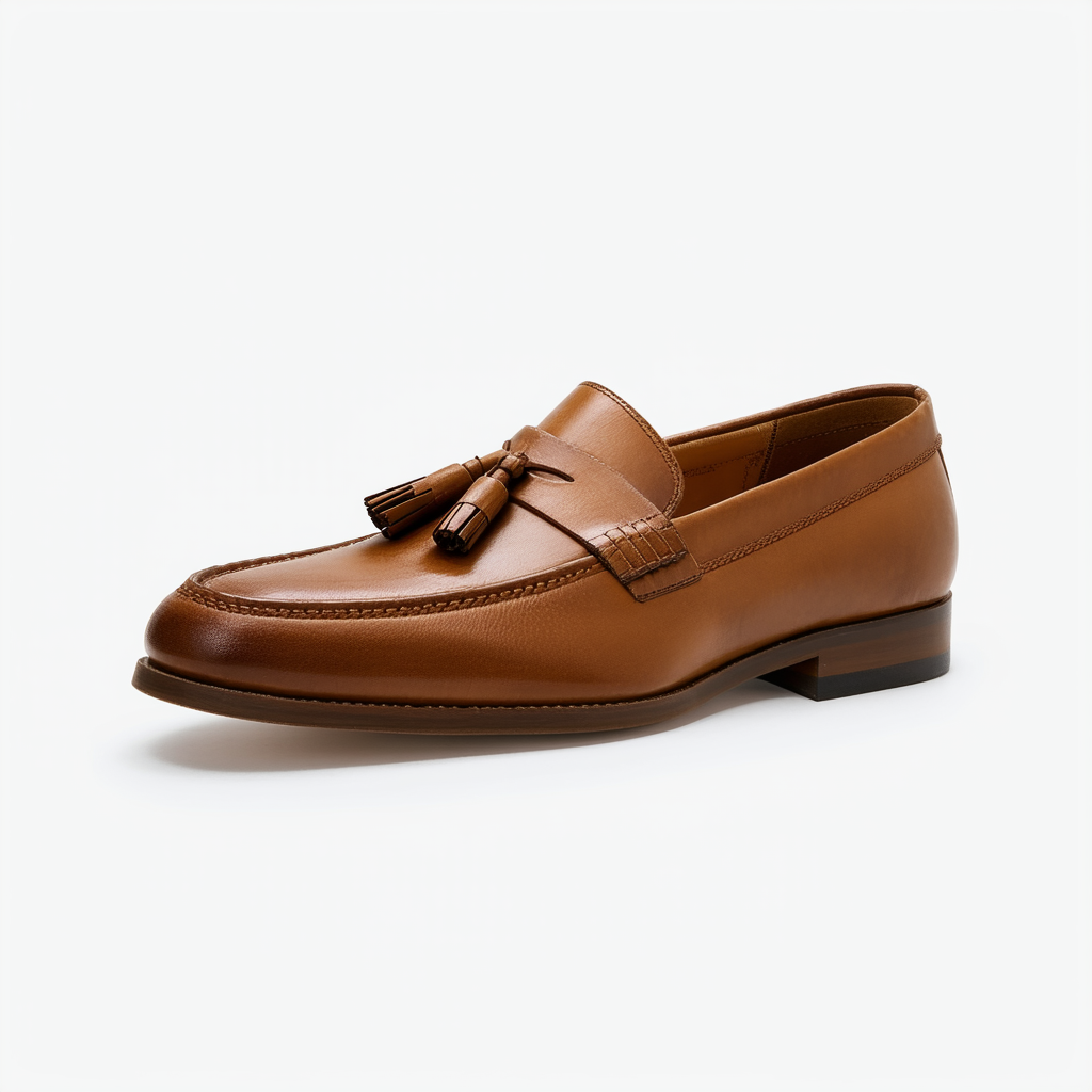 Cole Haan Pinch Handsewn Tassel Loafer British Tan Handstain/Dark Natural