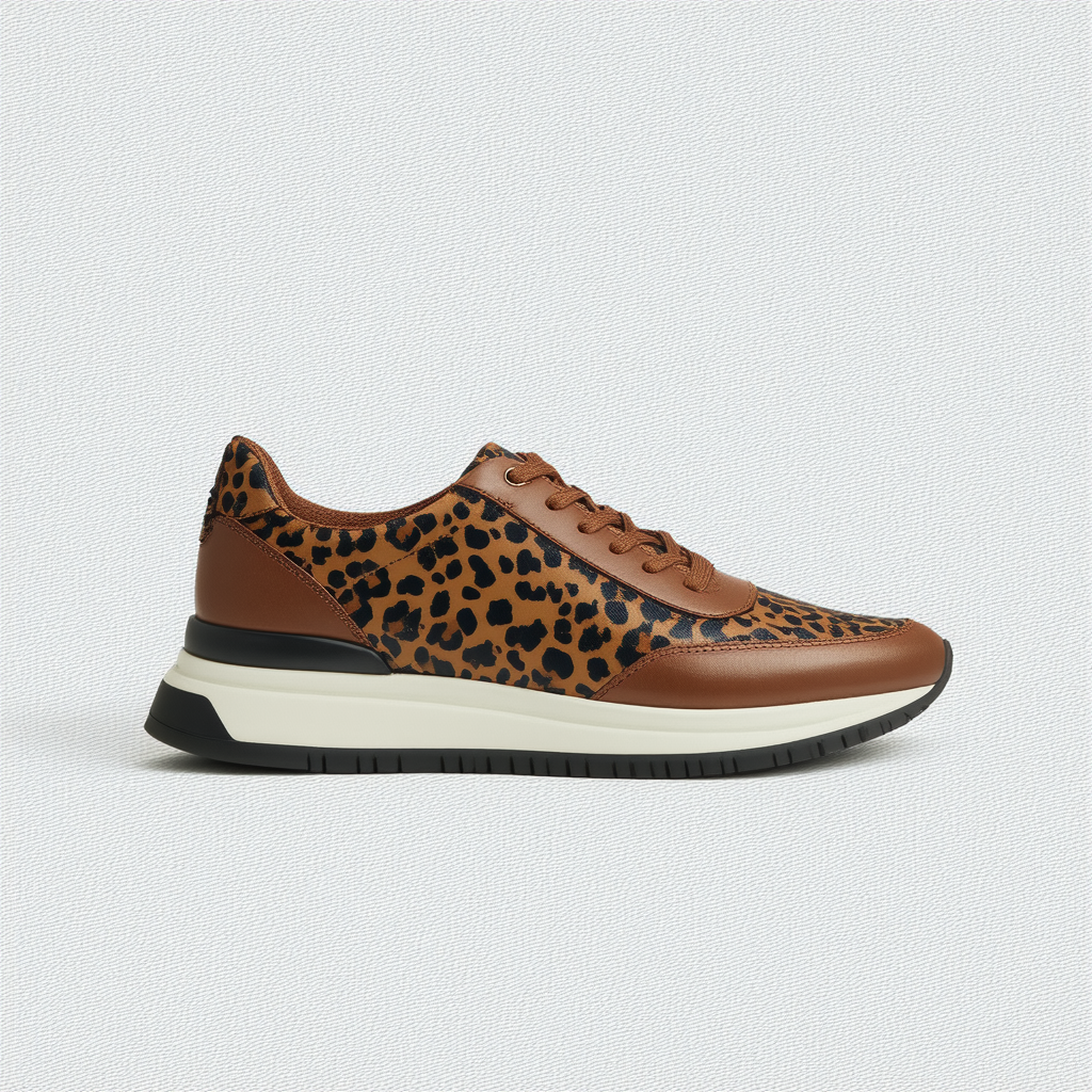 Cole Haan Womens Grandpro Rally Mix Leopard Sneakers Shoes Casual - Brown