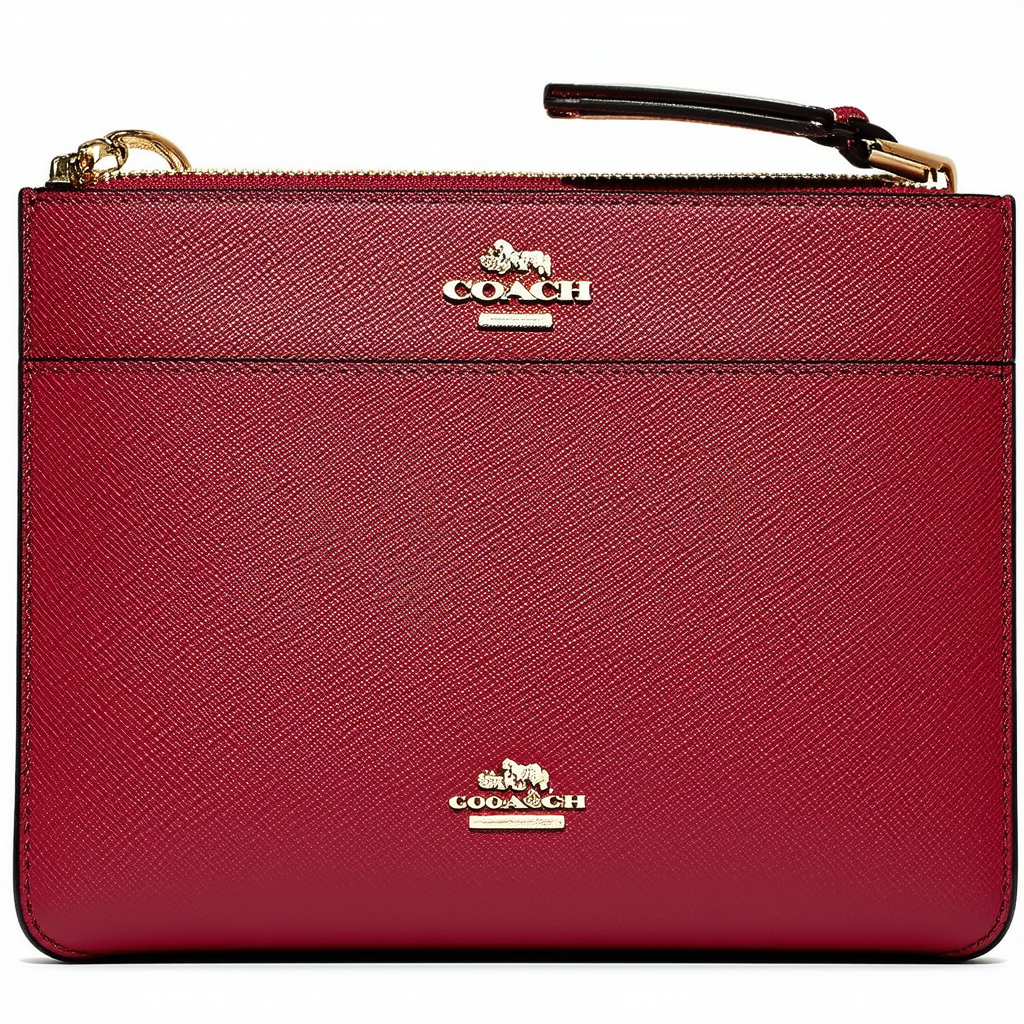 Coach Outlined Zip File Crossbody