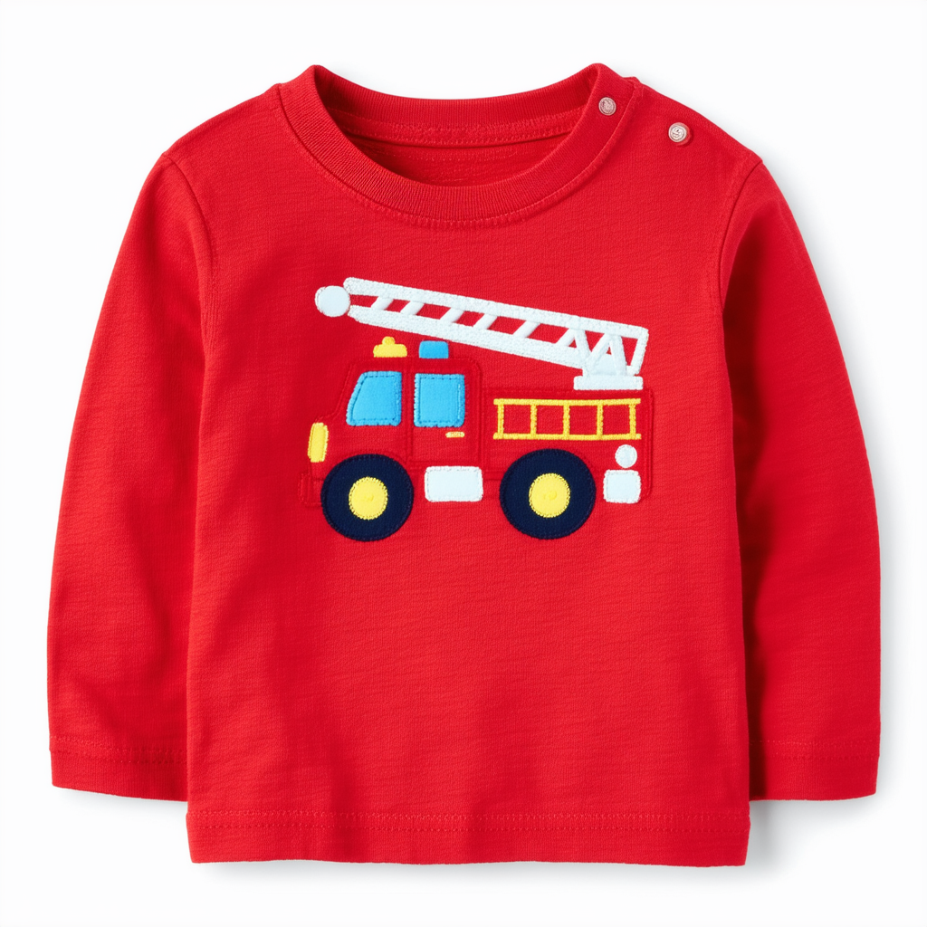 Carter's Toddler Boys' Firetruck T-Shirt (Red)