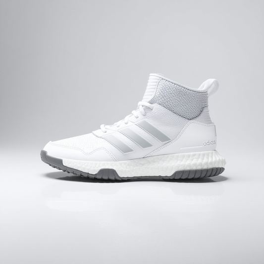 adidas Mens Pro Model White/Grey Leather