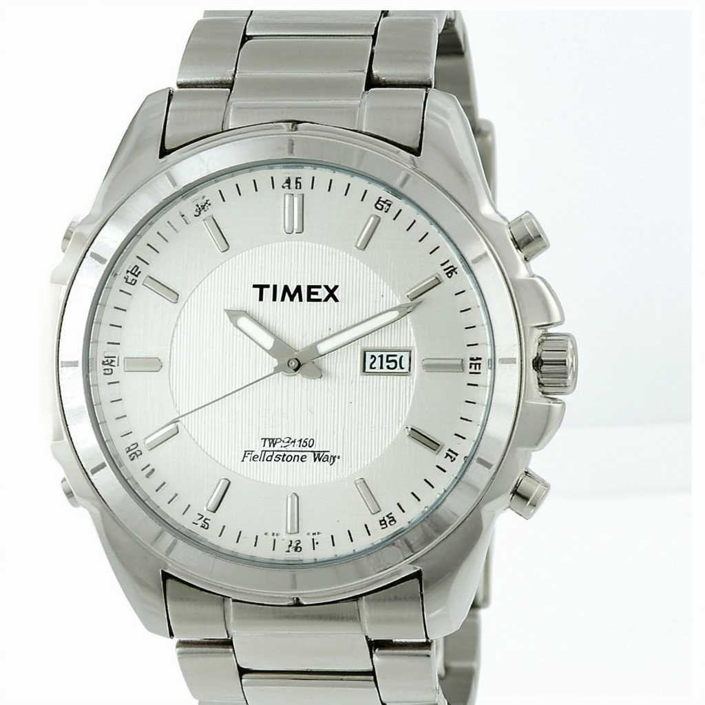 Timex TW2P61500 Mens Fieldstone Way Silver Steel Bracelet Watch