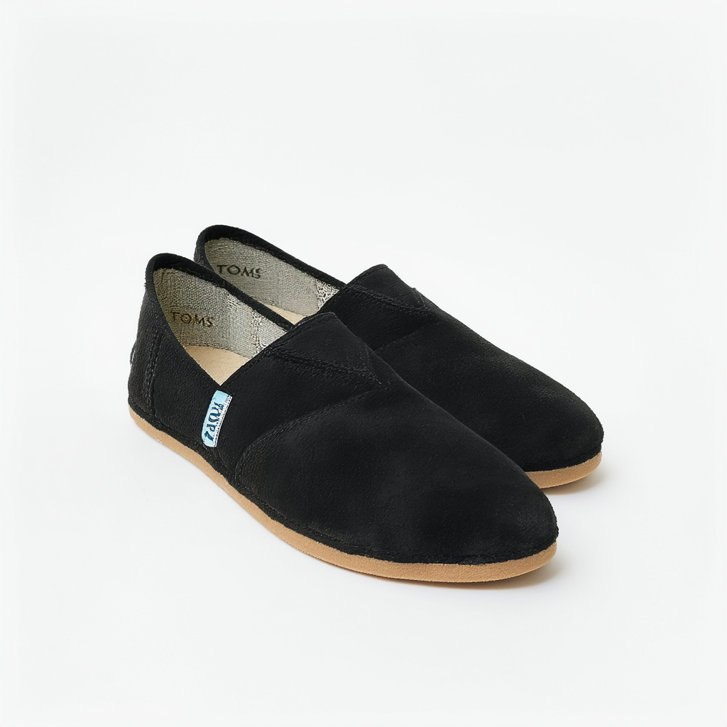 TOMS Women's Black Suede Classics 10000671