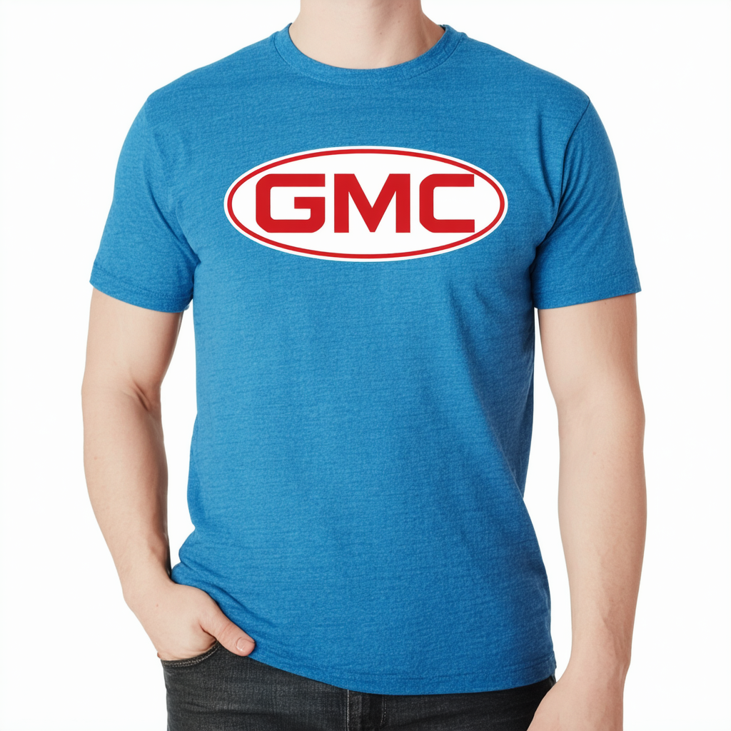 Gmc Vintage Oval Logo Unisex Adult Heather T Shirt for Men and Women