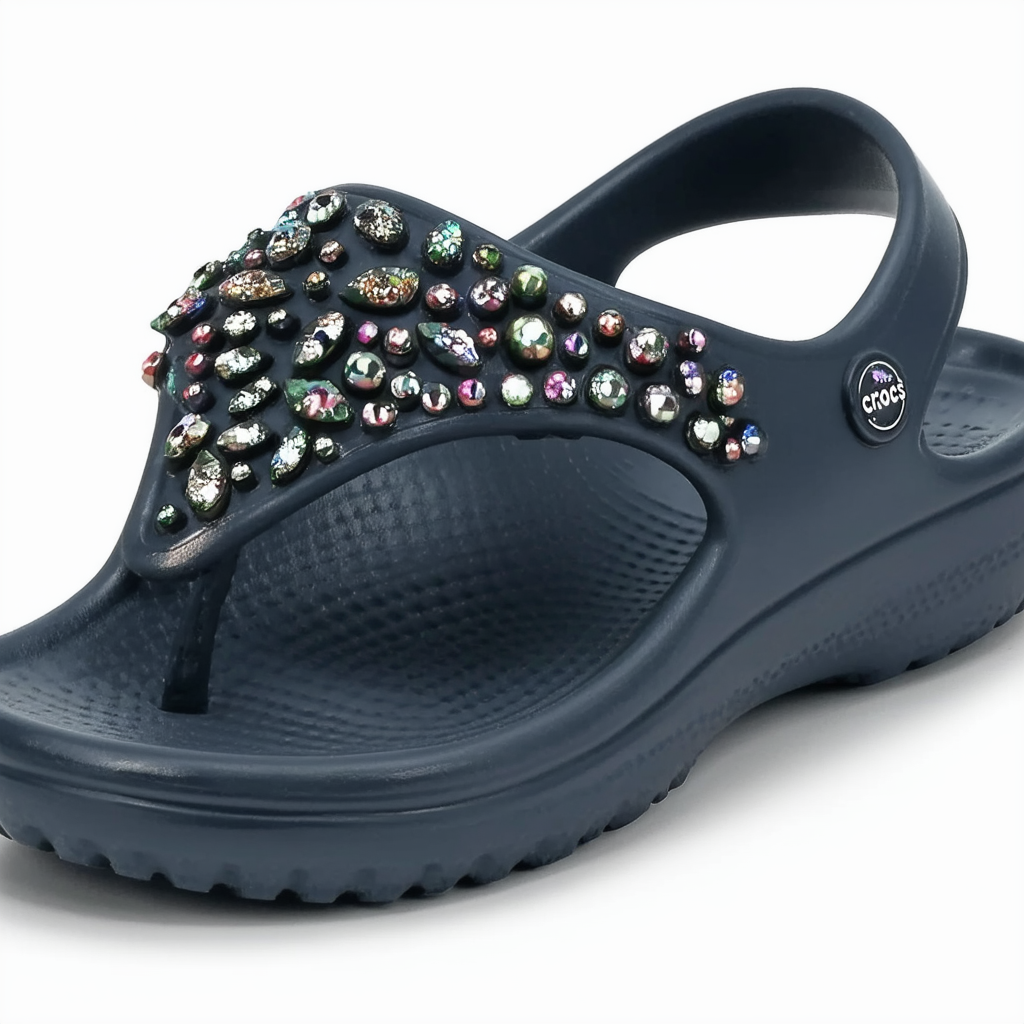 Crocs Women's Serena Embellish Sandal Flat