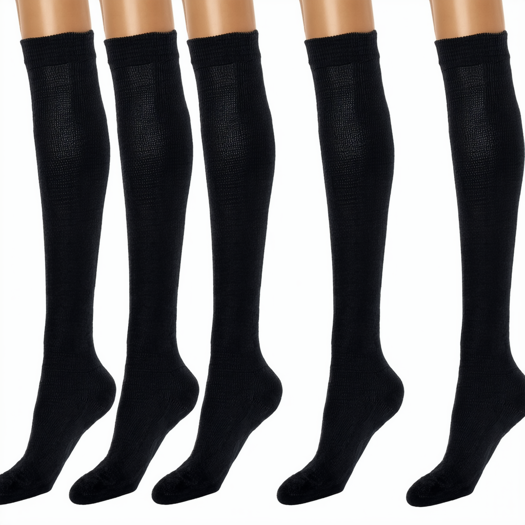 Hanes Cushioned Women's Crew Athletic Socks 10-Pack 683/10, -, Black