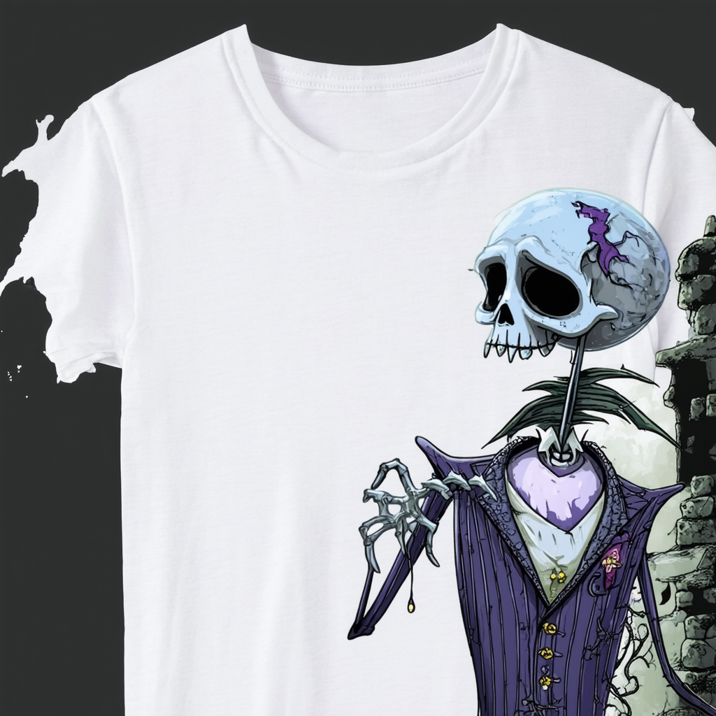 Trevco Men's Corpse Bride Runaway Groom Adult T-Shirt