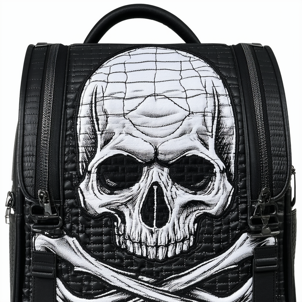 Harley-Davidson Willie G Skull Quilted Travel Large Sling Backpack 90820-WILLIEG
