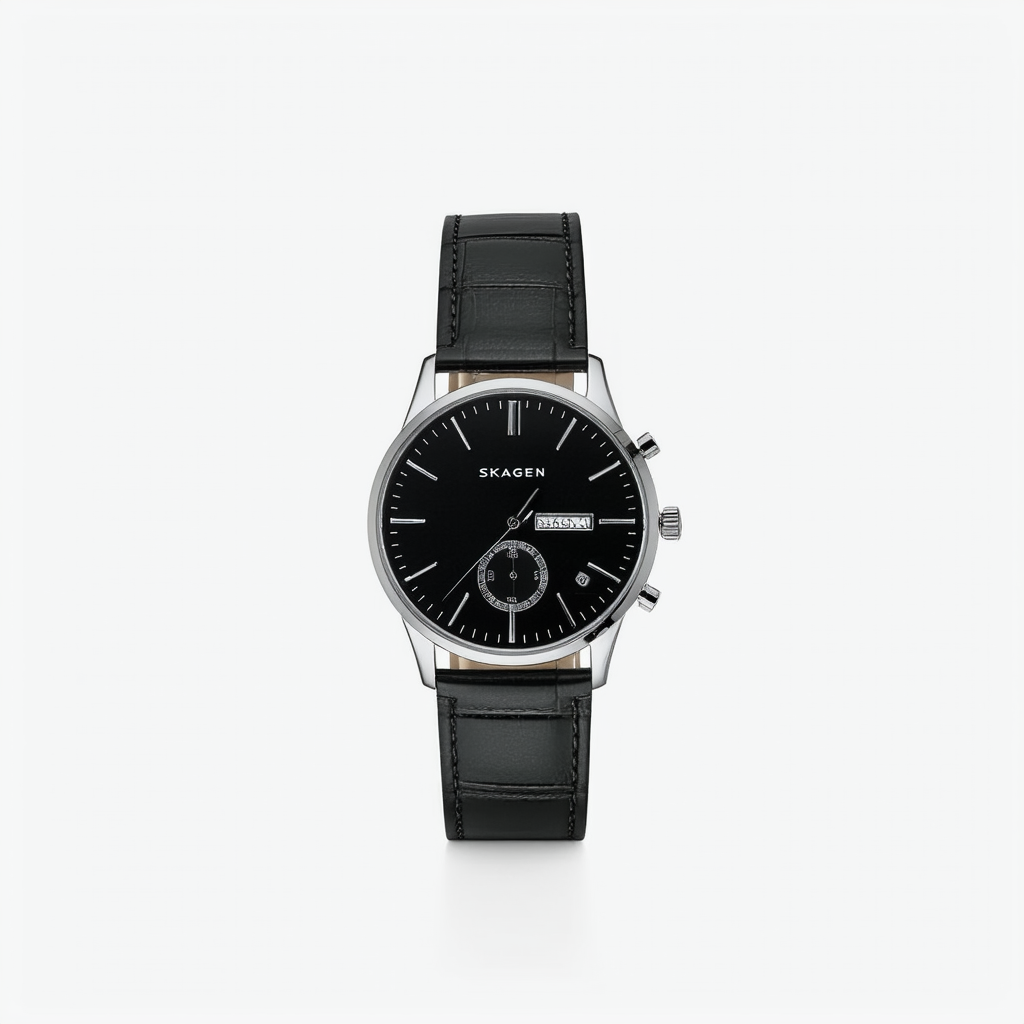 Skagen Men's SK233LSSMC Steel Black Dial Watch
