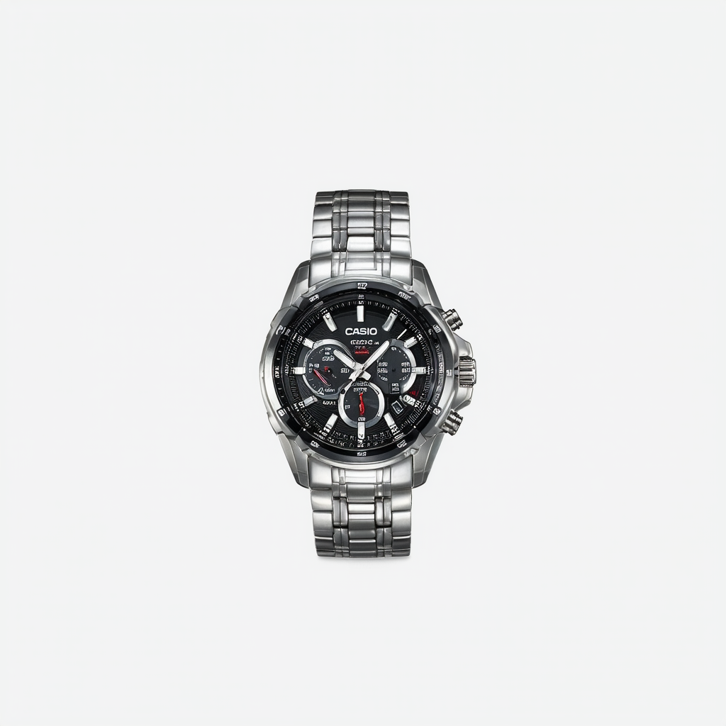Casio Men's EFM100-1AV "Edifice" Stainless Steel Watch